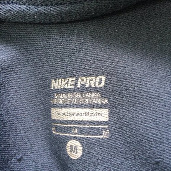 Nike Womens Jacket Zip Front Hooded Athletic Running ½ Zip Blue Size M - Picture 2 of 4